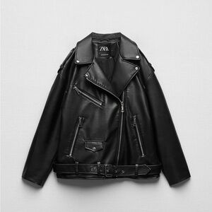 Zara Black Leather Jacket